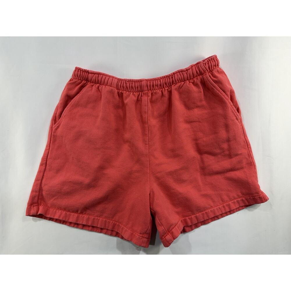 Vtg Wek Enterprises Made In USA Shorts Sz M Red Twill Y2K Retro Americana